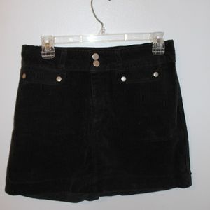 Black Corduroy Skirt